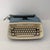 1950s 1950s Royal Aristocrat Blue and Cream Portable Typewriter With Case For Sale - Image 5 of 10