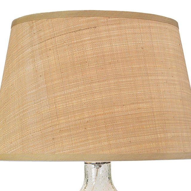 Traditional Regina Andrew Seeded Oval Glass Table Lamp For Sale - Image 3 of 6