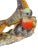 Vintage Large Italian Colorful Glazed Porcelain Pheasant Couple Sculpture For Sale - Image 10 of 13