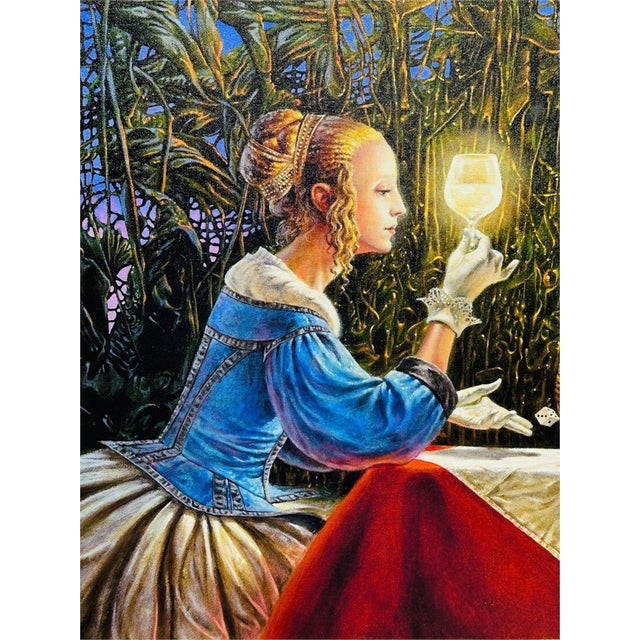 Michael Cheval “Delighted by the Light” Signed Limited Edition Giclée on Canvas 22/100 For Sale - Image 4 of 11