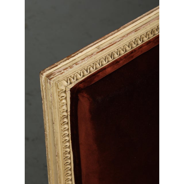 Wood French Louis XVI Style Settee For Sale - Image 7 of 17