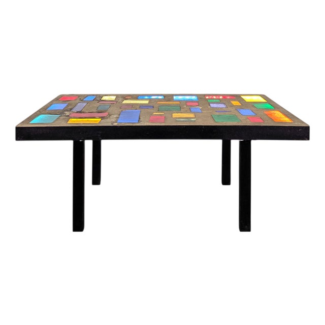 Coffee Table in the style of Jacques Avoinet For Sale