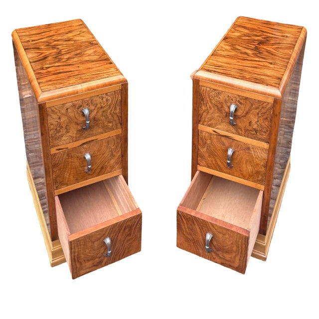 Art Deco Bedside Cabinets, 1930s, Set of 2 For Sale - Image 6 of 12
