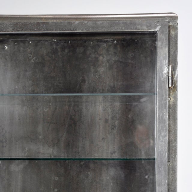 Black Polished Iron Medicine Cabinet, 1950s For Sale - Image 8 of 12