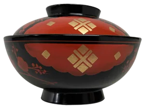 Shōwa Period Wajima-Nuri Owan Serving Bowls, Japan, 1975, Set of 10