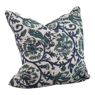 Lacefield Designs Aesha-Fulton Cotton Fabric Pillow Down Feather 24x24 Usa New For Sale