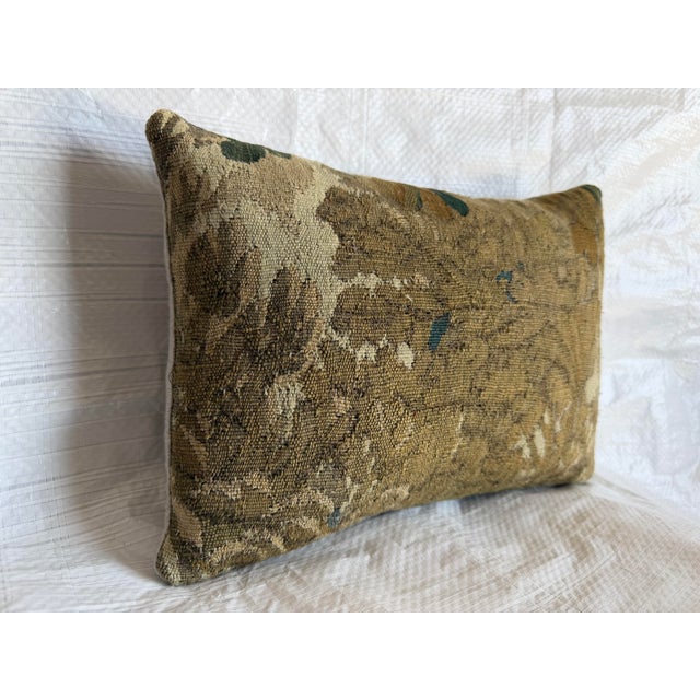 Baroque 17th Century Brussels Baroque Foliate Tapestry Pillow For Sale - Image 3 of 6
