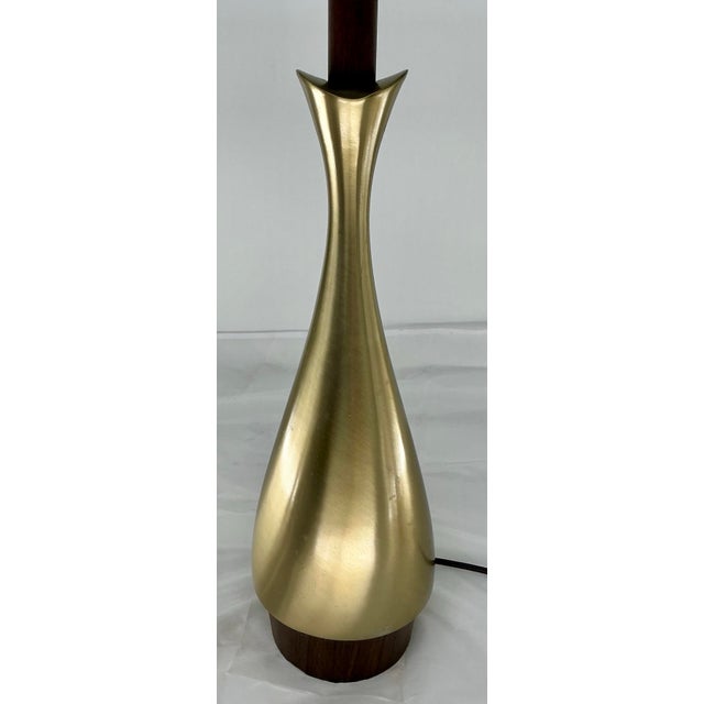 1960s Laurel Lamp Co Sculptural Brushed Metal Lamp by Tony Paul For Sale - Image 5 of 12