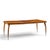 Gio Ponti Style Mid Century Italian Walnut and Brass Expanding Dining Table With 2 Leaves For Sale - Image 9 of 13