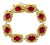 24 Carat Pink Tourmaline and 2.75 Carat Diamond Bracelet 18 Karat Yellow Gold For Sale