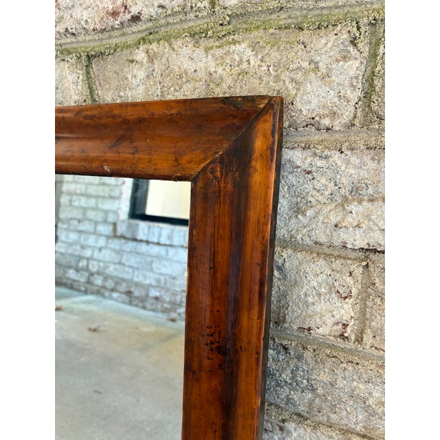 Vintage Wooden Mirror For Sale - Image 12 of 14