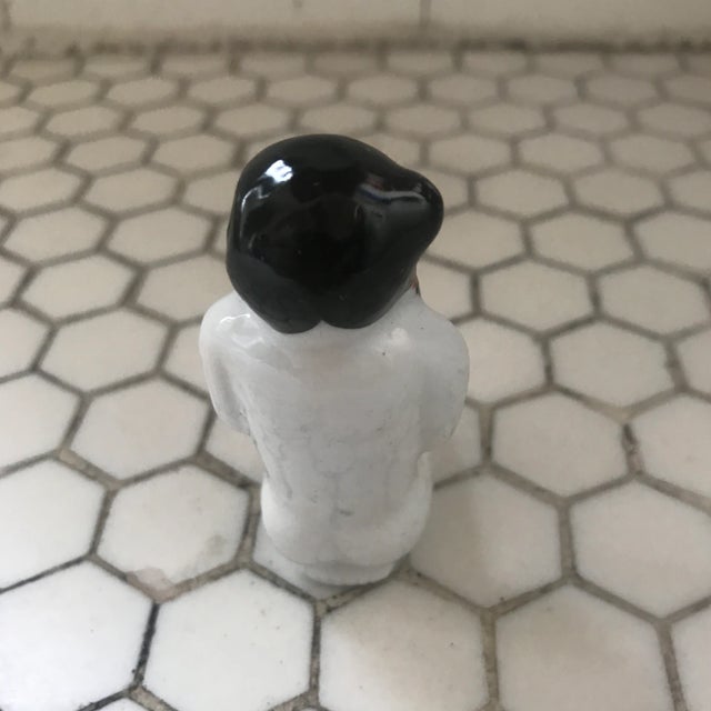 1990s Chinese Hand Painted Nude Figural Porcelain Perfume Bottle For Sale - Image 5 of 10