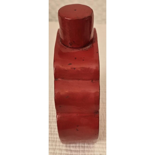 Late 19th Century Collection of Antique Chinese Red Lacquer Trays, Dishes, Boxes and Tea Caddy For Sale - Image 9 of 17