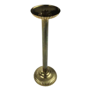 Super Tall Brass Artisan Candle Holder