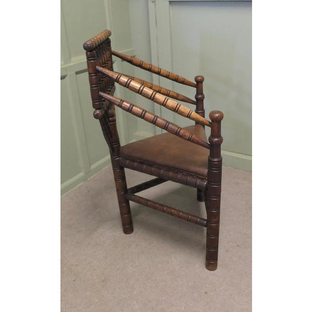 Mid 19th Century 19th Century Oak Turners Chair, 1850 For Sale - Image 5 of 7