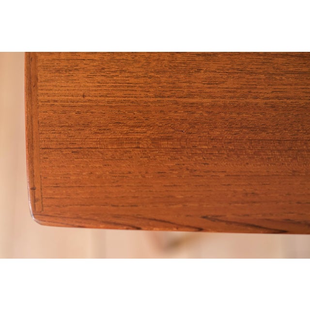 Vintage Sculptural Scandinavian Extension Teak Draw Leaf Dining Table For Sale - Image 16 of 17