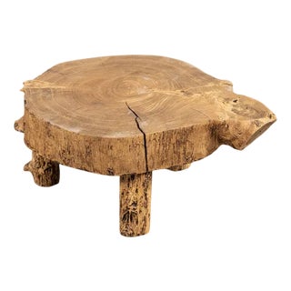 French Elm Side Table, 1900 For Sale