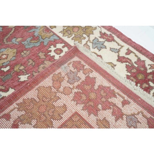 Oushak Rug 4'1'' X 6'1'' For Sale - Image 9 of 10