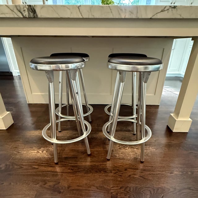 Set of 4 DWR Indecasa Stools | Chairish