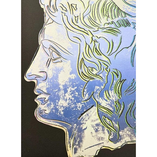 1986 Carnegie Museum of Art Andy Warhol "Alexander the Great blue with beige" Lithograph Portrait signed numbered print,...