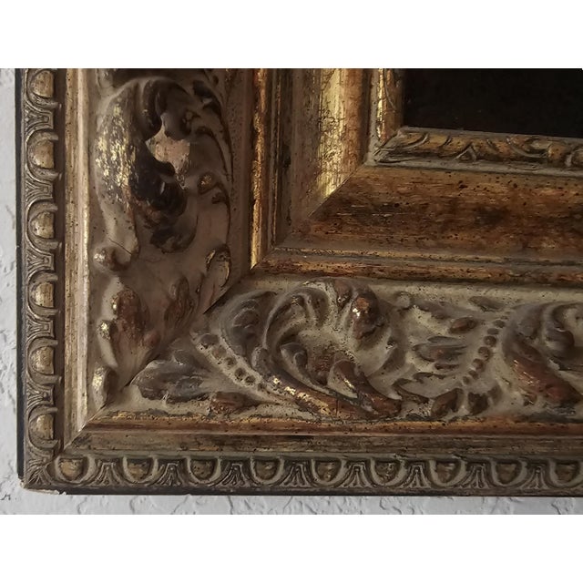 Large Windsor Castle Thames Landscape Oil Painting in Ornate Pierced Frame With Picture Light For Sale - Image 16 of 17