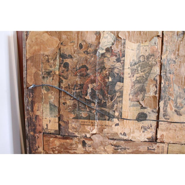 French Grey Painted Carved Oak Pier Mirror / Over Mantel Mirror For Sale - Image 14 of 16