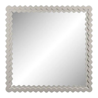 Fleur Home Carnival Chaos Square Mirror in Elephant's Breath, 48x48 For Sale