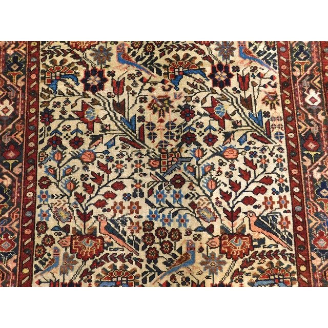 Boho Chic Antique Persian Rug. 3'4"x 4'9" For Sale - Image 3 of 18