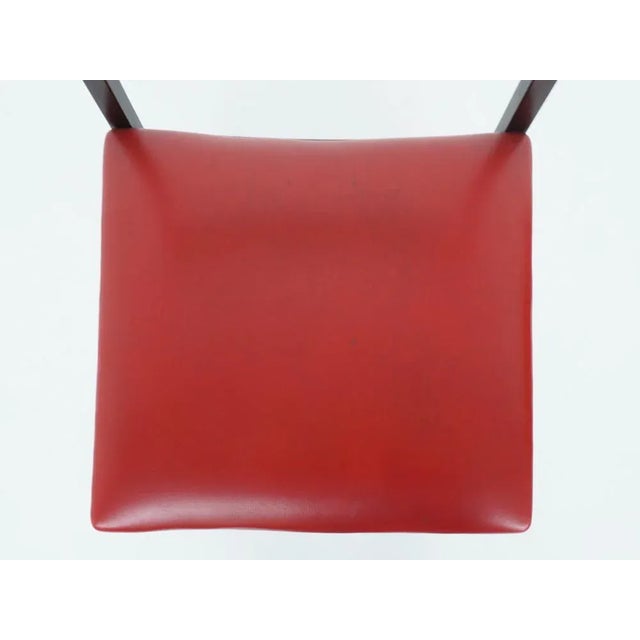 Mahogany Bentwood Chairs Attributed to Gianfranco Frattini for Dassi, Set of 6 For Sale - Image 10 of 12