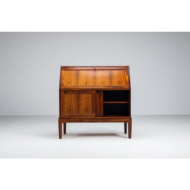 Mid-Century Modern Secretaire in Rosewood by H.W. Klein for Bramin, 1960 For Sale - Image 3 of 18