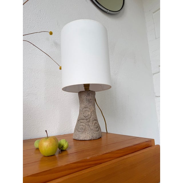 Vintage Carved Stone Table Lamp, 1970s For Sale - Image 11 of 18