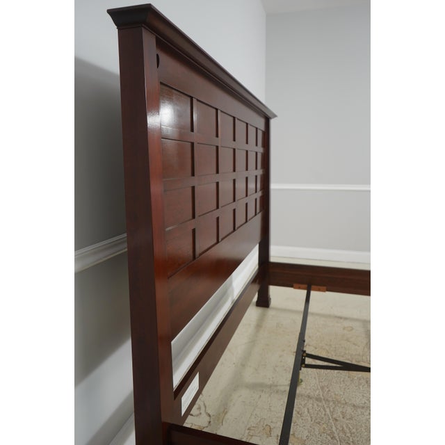 Stickley King Size Model 8747 Cherry Panel Bed For Sale - Image 13 of 17