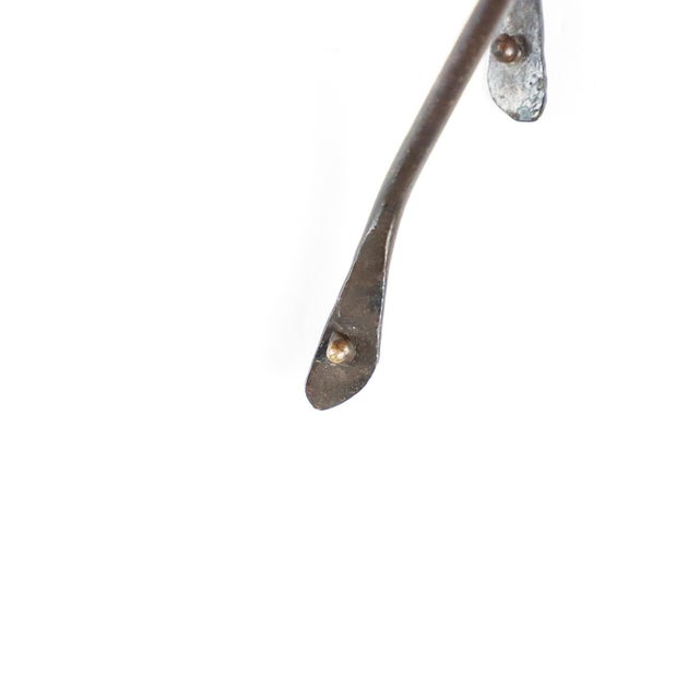 Mexican 1970s Brutalist Handmade Christ made of steel and bronze details For Sale - Image 3 of 17