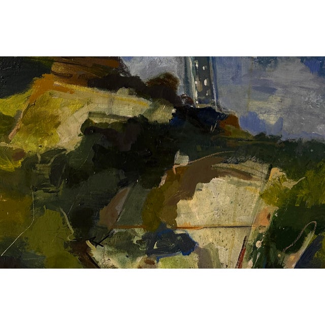 Abstract "Power Source" Abstract Painting of Washington DC For Sale - Image 3 of 4