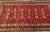 Red Vintage Turkmen Area Rug with Geometric Medallions Design in Red For Sale - Image 8 of 9