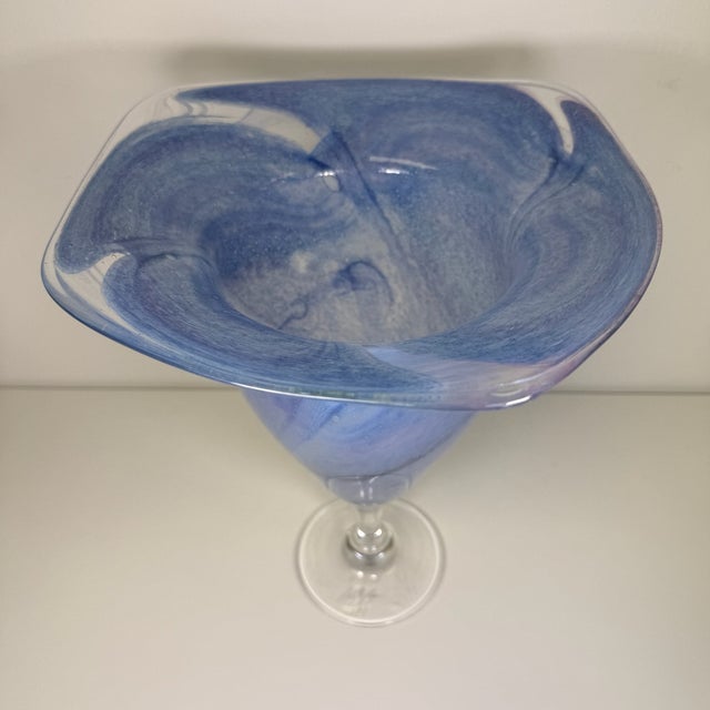 1980s Large Limited Edition Murano Glass Vase by Vito Seguso, 1987 For Sale - Image 5 of 13