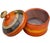 Mid 20th Century Hand-Painted Colorful Asian Wooden Lidded Bowl For Sale In New York - Image 6 of 8