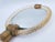 Copper Torchon Murano Glass Hand Mirror from Barovier & Toso Production, 1950s For Sale - Image 8 of 14