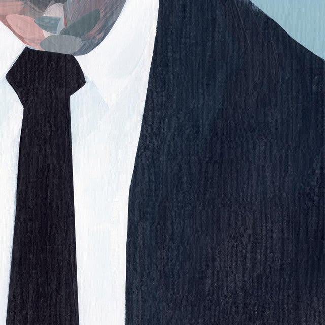 Portrait No.5 Abstract Figurative Acrylic Painting For Sale - Image 4 of 5