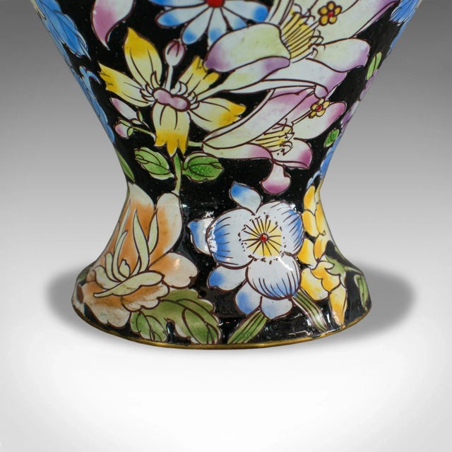 1880s Cloisonne Decorative Vase Baluster Urn For Sale - Image 10 of 11