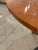Modern Carlo Ratti Geometric Walnut Round Table With Iron Base, Italy, 1950s For Sale - Image 3 of 11