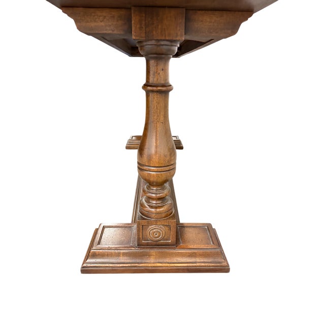 Mid 20th Century Henredon Fliptop Console Dining Table For Sale - Image 11 of 18