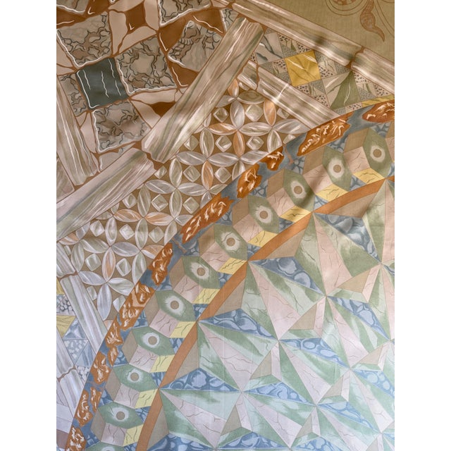 HERMÈS TROPHÉES de Venise II Silk Scarf 2002 designed by Abadie Julie For Sale - Image 10 of 11