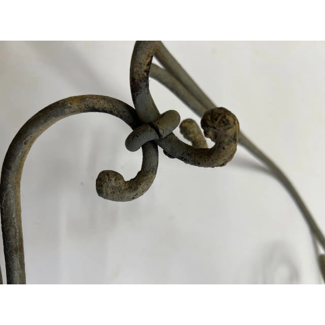19th Century French Wrought Iron Stand for Witch Ball For Sale - Image 6 of 18