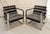 DIA - Design Institute America Pair of Mid-20th Century Chrome Frame Lounge Chairs With Flame Stitch Upholstery, Newly Recovered For Sale - Image 4 of 16