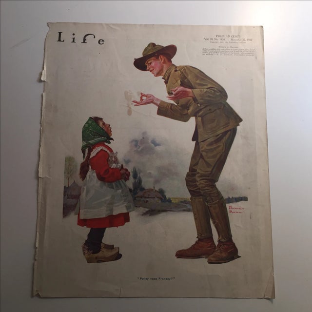 Mid-Century Modern Omar Omar Cigarettes Ad Life Magazine 1917 For Sale - Image 3 of 3