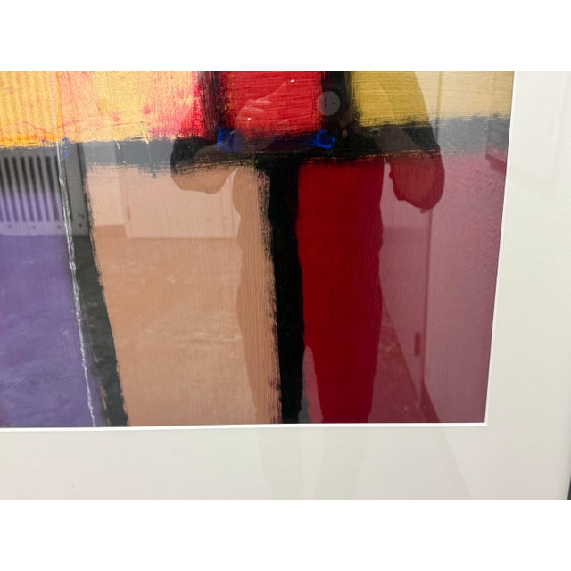 Cream Ron Kempton Untitled II Mixed Media Print, Framed For Sale - Image 8 of 12