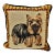 1980s Vintage Traditional Yorkshire Terrier Tapestry Decorative Pillow. For Sale