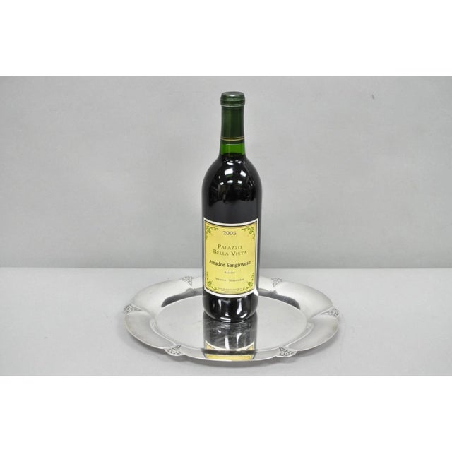 Vintage Art Deco WM Rogers 411 Silver Plated Small Oval Scalloped 11" Dish Tray. Circa Mid 20th Century. Measurements:...