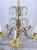 1930's Ornate Bronze Chandelier With Crystal Pendant For Sale - Image 11 of 12